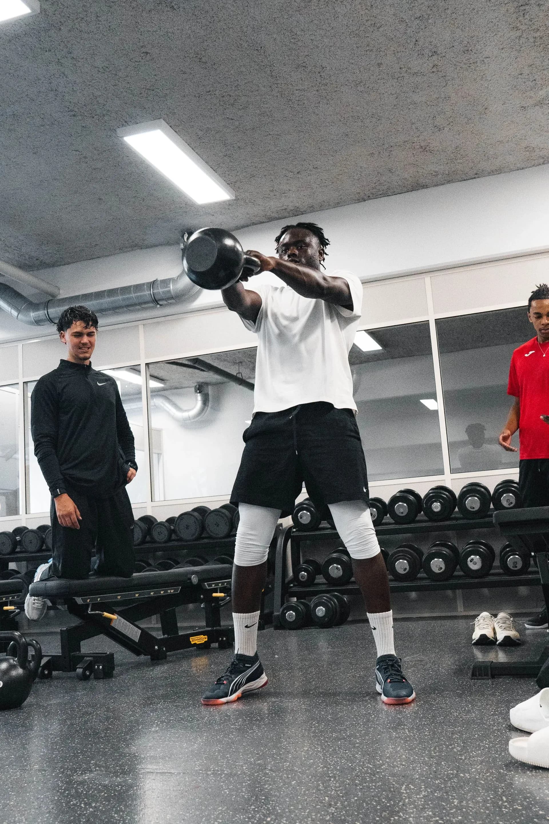 Training Session with handball player